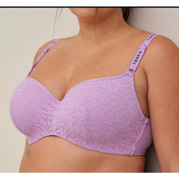Torrid Other - Torrid Women's Bra Lightly Lined Full Coverage Purple Size 40D Balconette